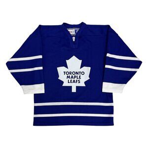 TORONTO MAPLE LEAFS NHL Vintage Y2K Blue CCM Hockey Jersey Youth L/XL